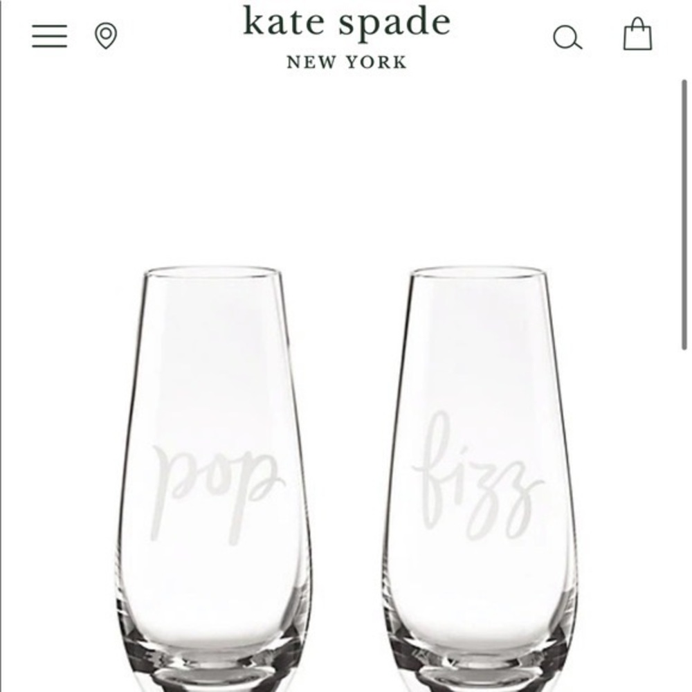 NEW IN BOX Kate Spade and Lenox Champagne Glasses